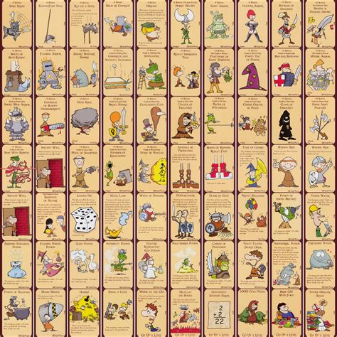 munchkin card game card list.